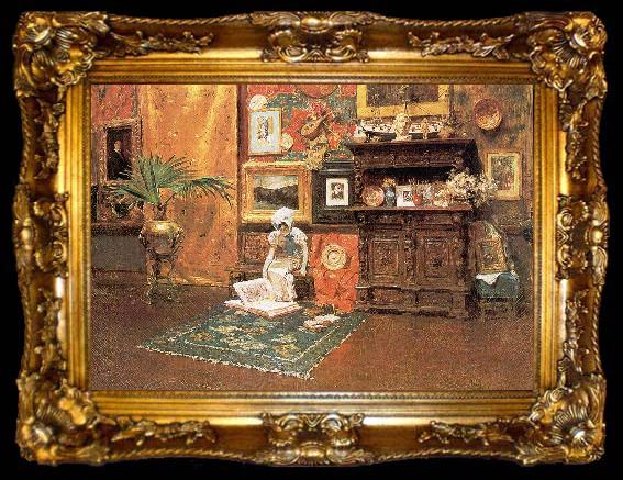 framed  William Merritt Chase In the Studio, ta009-2